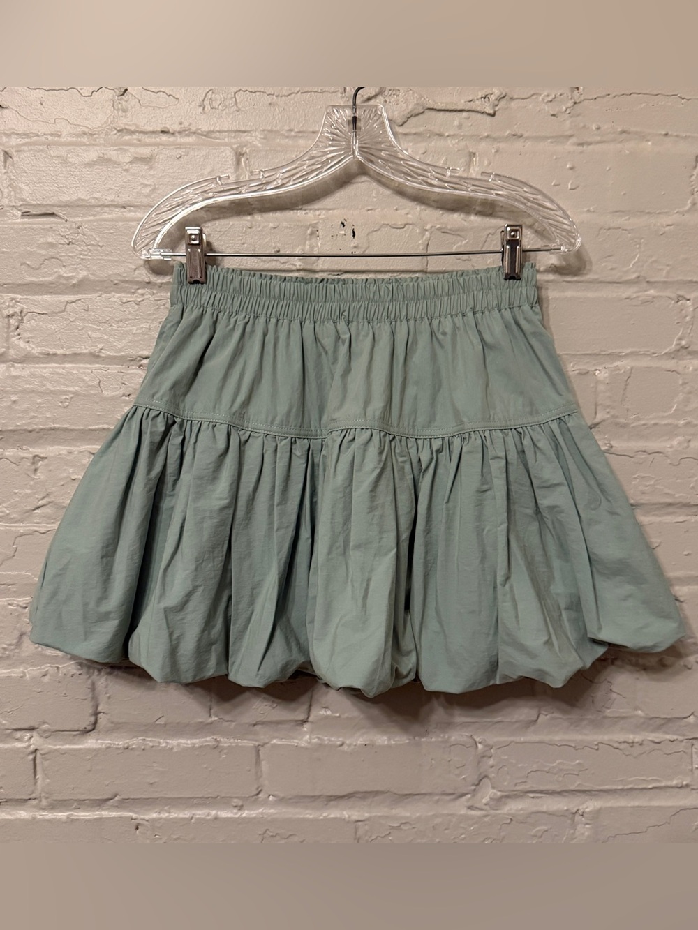 New’M Mini Bubble Hem Skirt Elastic Waistband